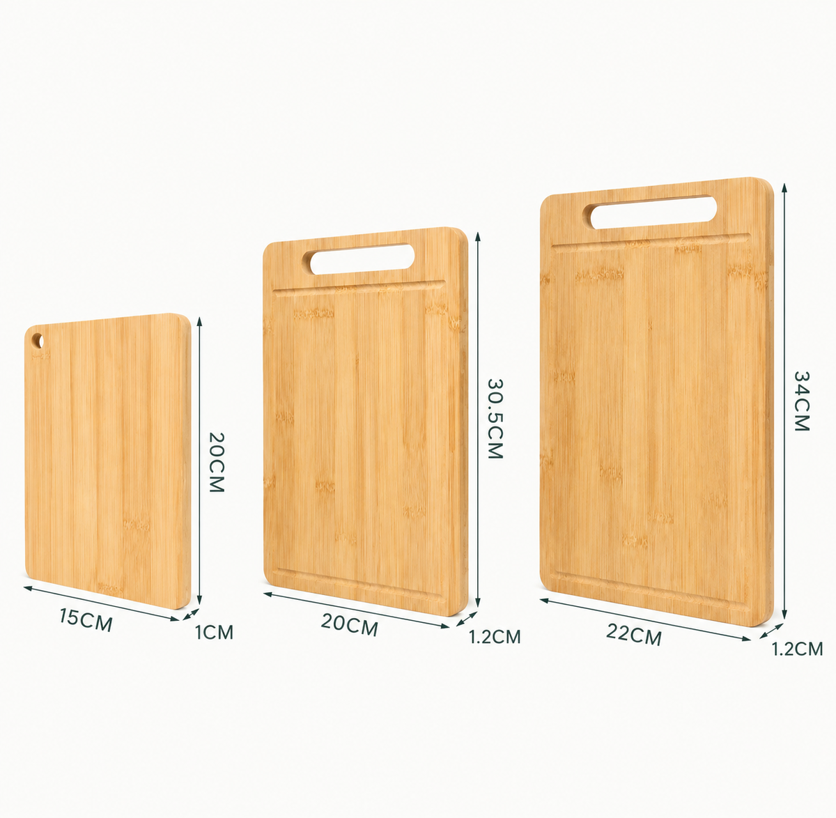 Plastic-Free Cutting Board Set